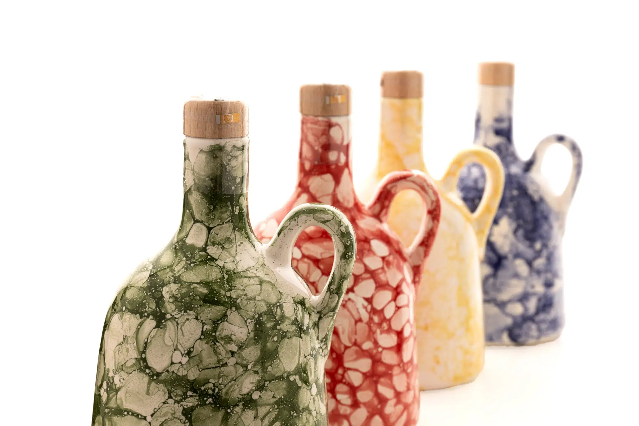 Oliwa z oliwek w zielonej ceramice Menzonio Zielony Marmur - obrazek 3