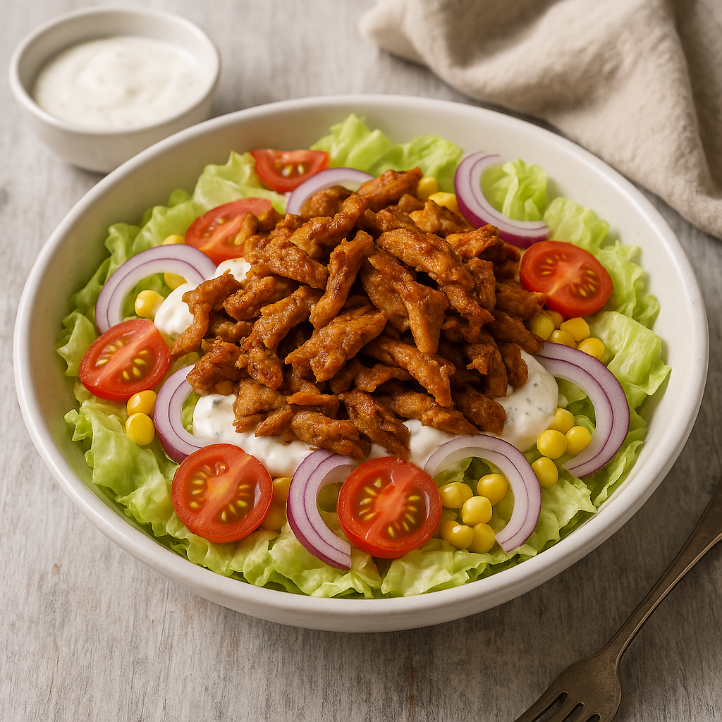 Sałatka Gyros z sałatą lodową