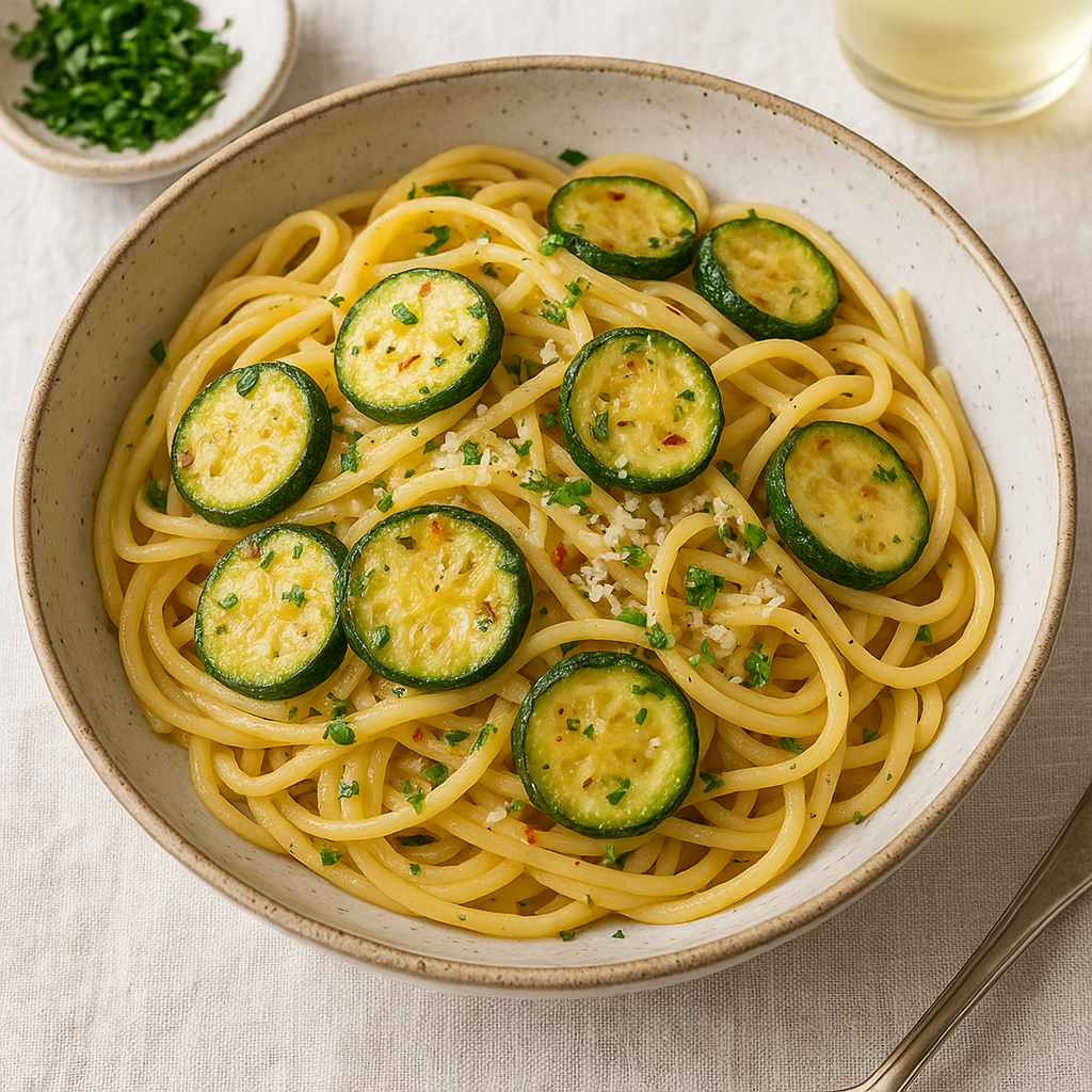 Linguini z cukinią po sycylijsku