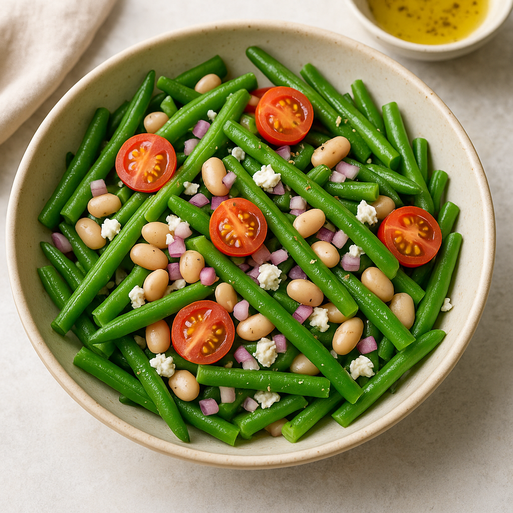 Sałatka z fasolki szparagowej