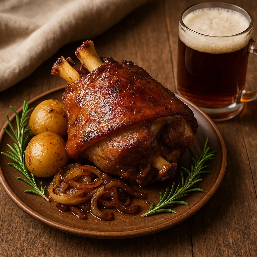 Golonka pieczona w piwie