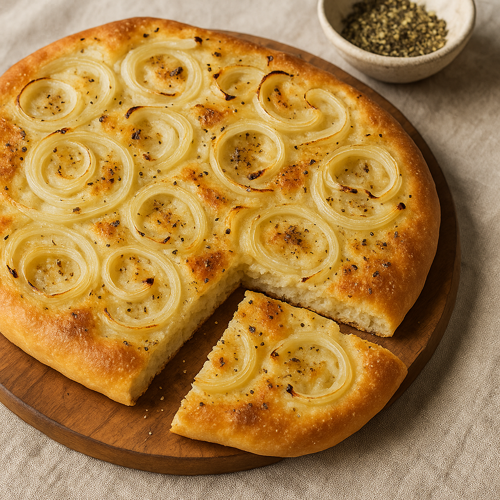 Focaccia z cebulą