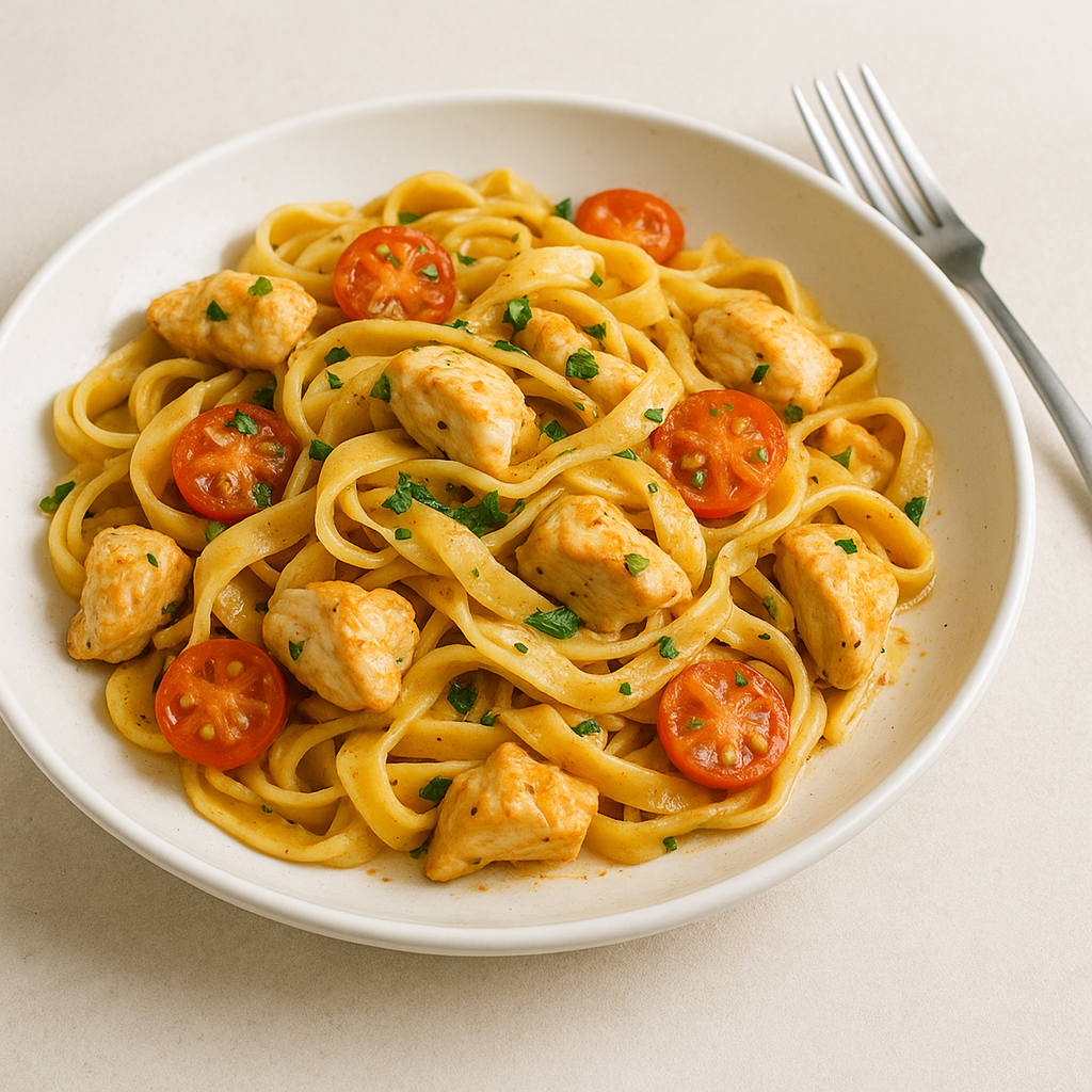 Szybkie tagliatelle z kurczakiem