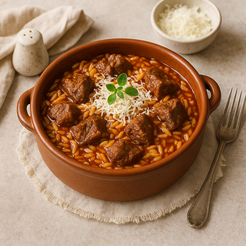 Giouvetsi – grecki gulasz