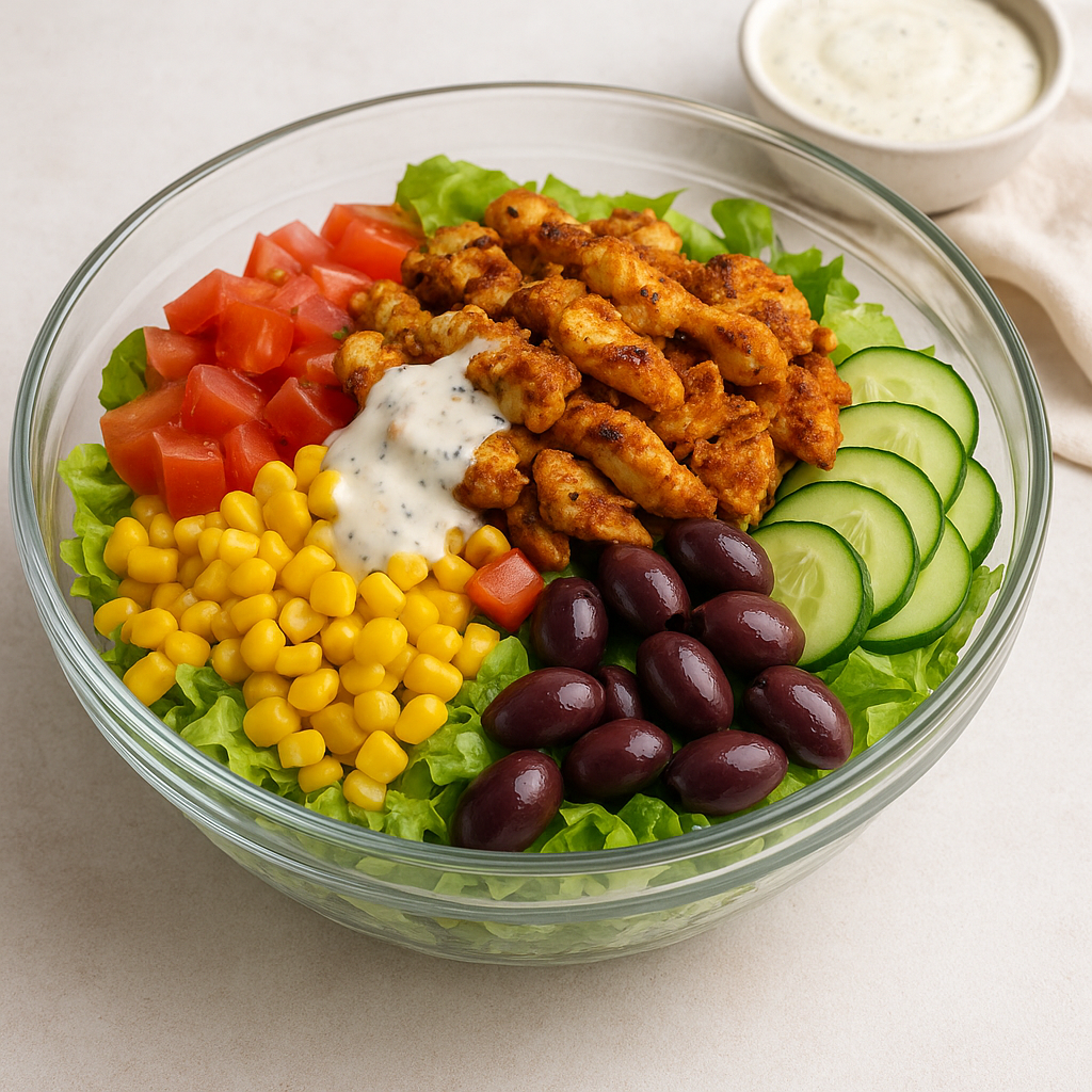 Sałatka gyros z kurczaka