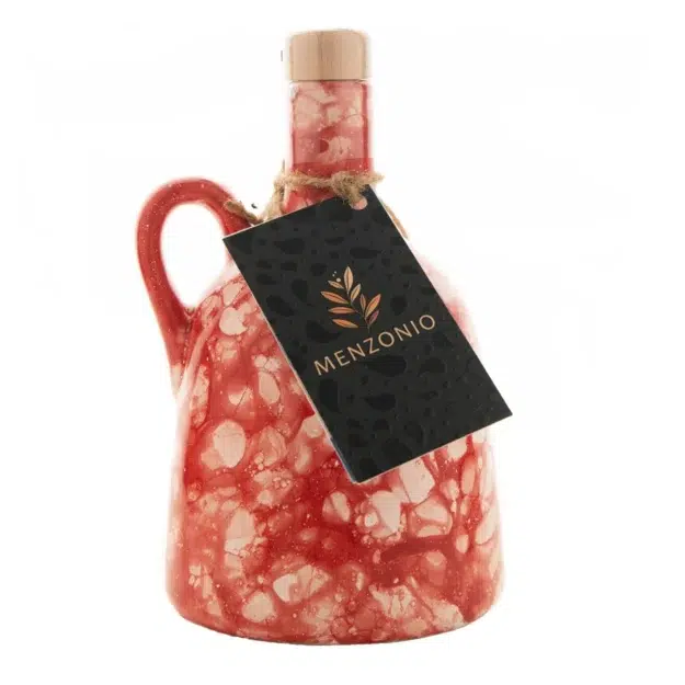 Oliwa z oliwek w czerwonej ceramice Menzonio Czerwony Marmur