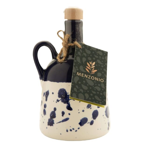 Oliwa z oliwek w granatowej ceramice Menzonio Dark Blue