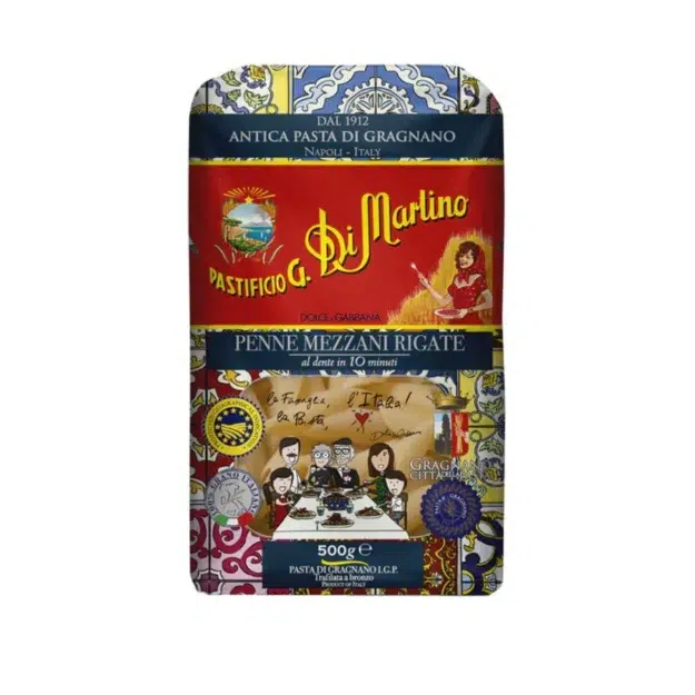 Penne Mezzani Rigate Pastificio G. di Martino Dolce&Gabbana 500 g
