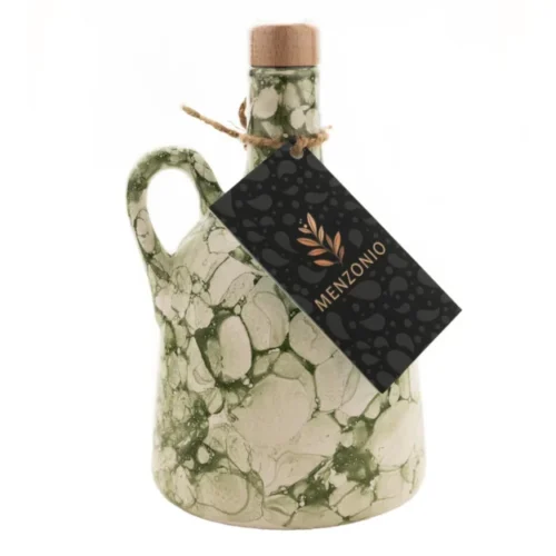 Oliwa z oliwek w zielonej ceramice Menzonio Zielony Marmur