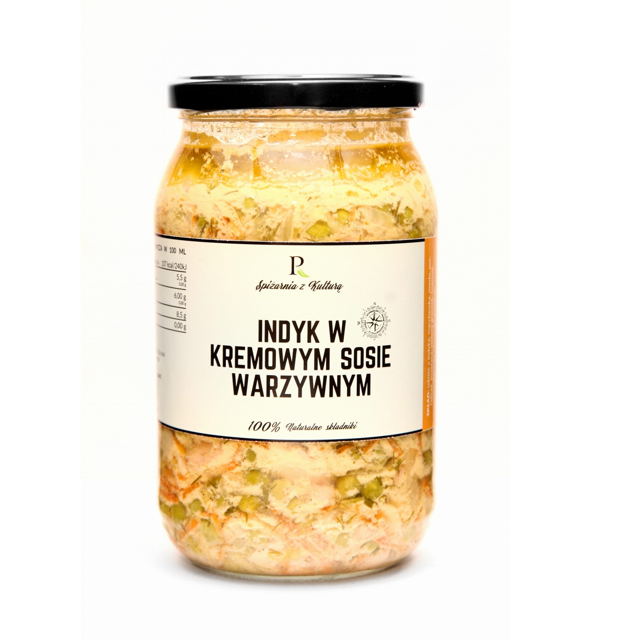 Indyk w sosie kremowym warzywnym 900 ml