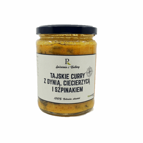 Tajskie curry z dynią, ciecierzycą i szpinakiem 540 g