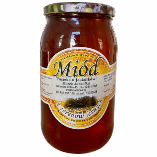 Miód Nektarowo-Spadziowy Pasieka Jaskółka 1,2 kg